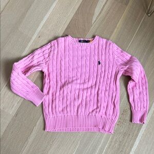Polo by Ralph Lauren Pink Cable Knit Sweater